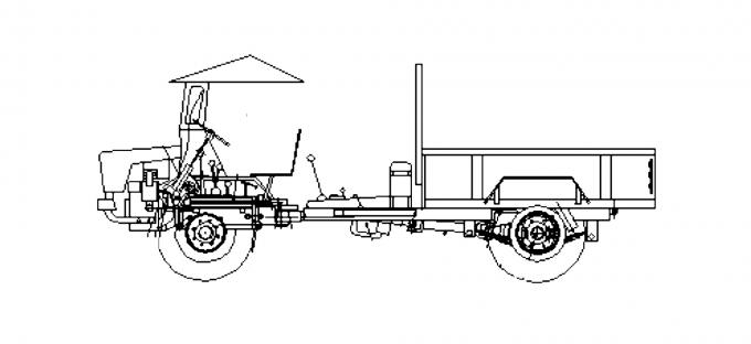 Camion del trattore di uso dell'agricoltura il mini/ha articolato la direzione idraulica completa dei camion di Off Road 0
